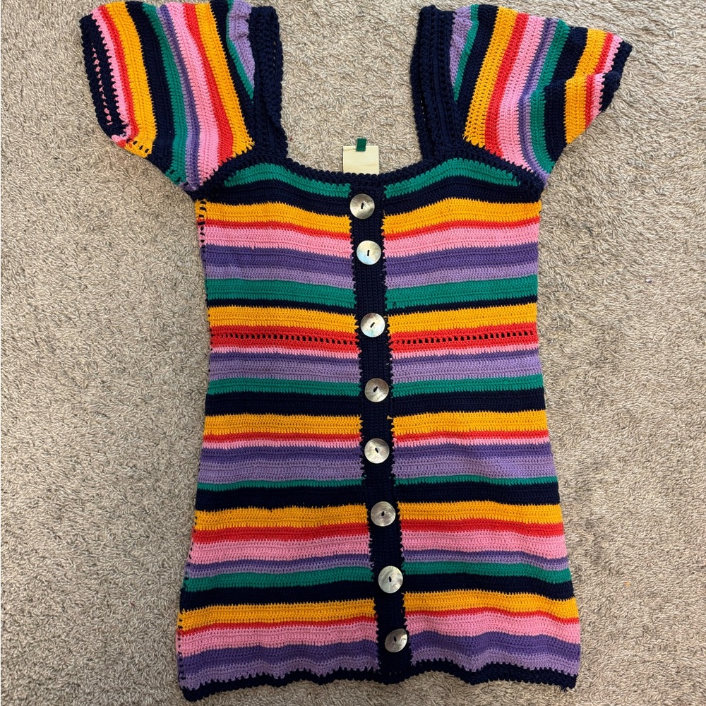 Farm Rio crochet dress size small